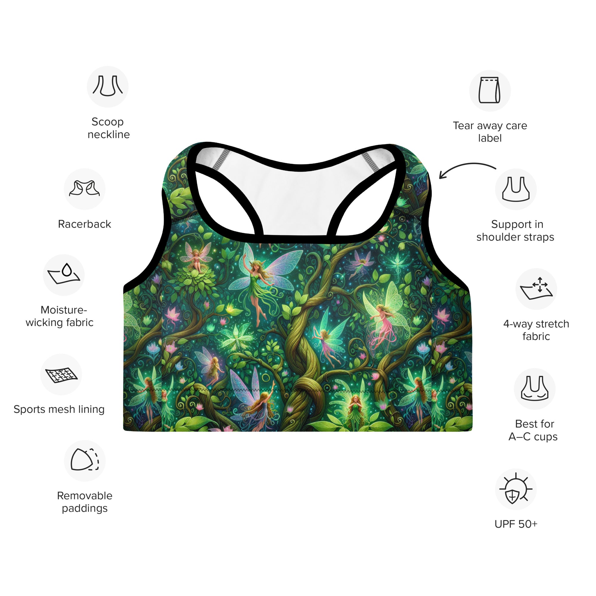 Mystical Fairy Sports Bra